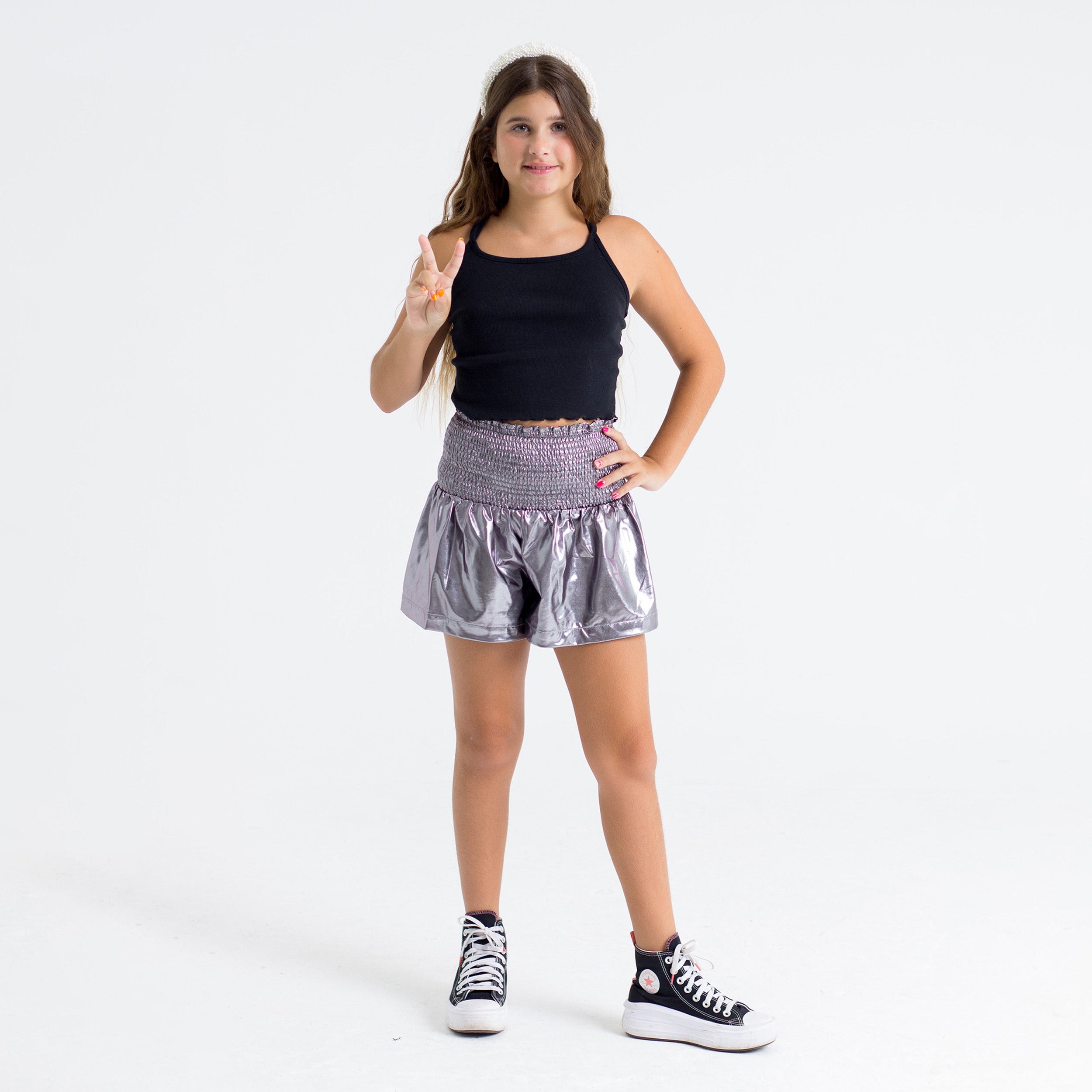 Eloise Steel Tween Shorts