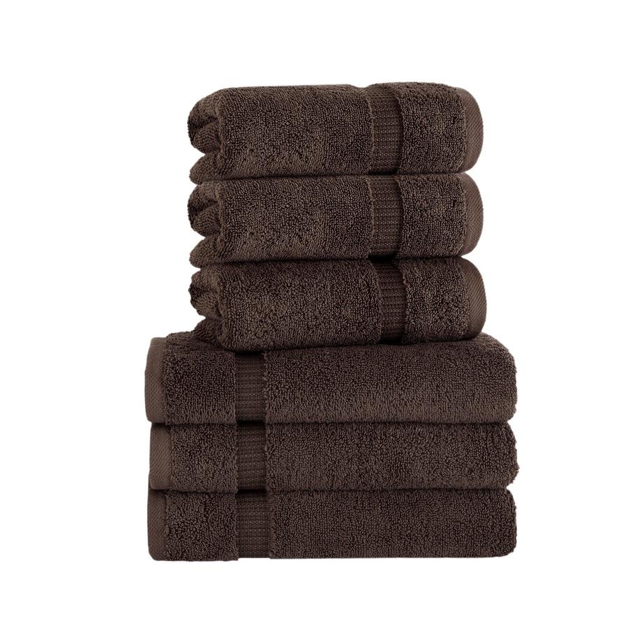Villa Turkish Cotton Hotel Collection Hand Towels - 6 Pieces