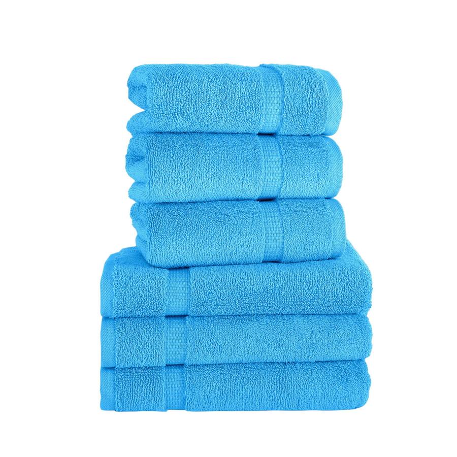 Villa Turkish Cotton Hotel Collection Hand Towels - 6 Pieces