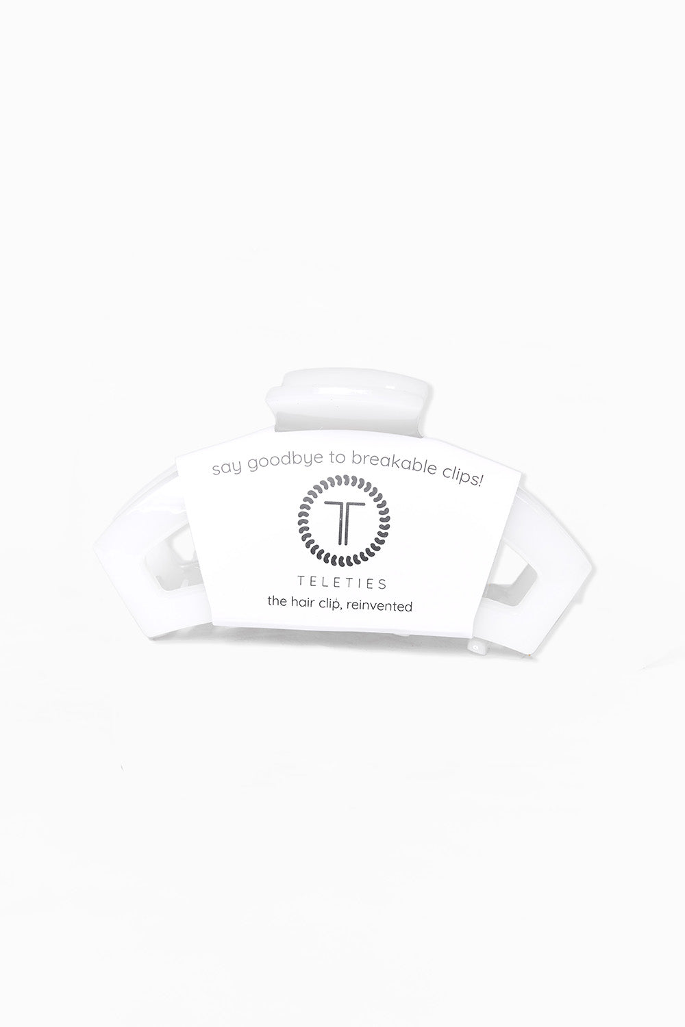 Teleties Large Open Hair Clip - Coconut