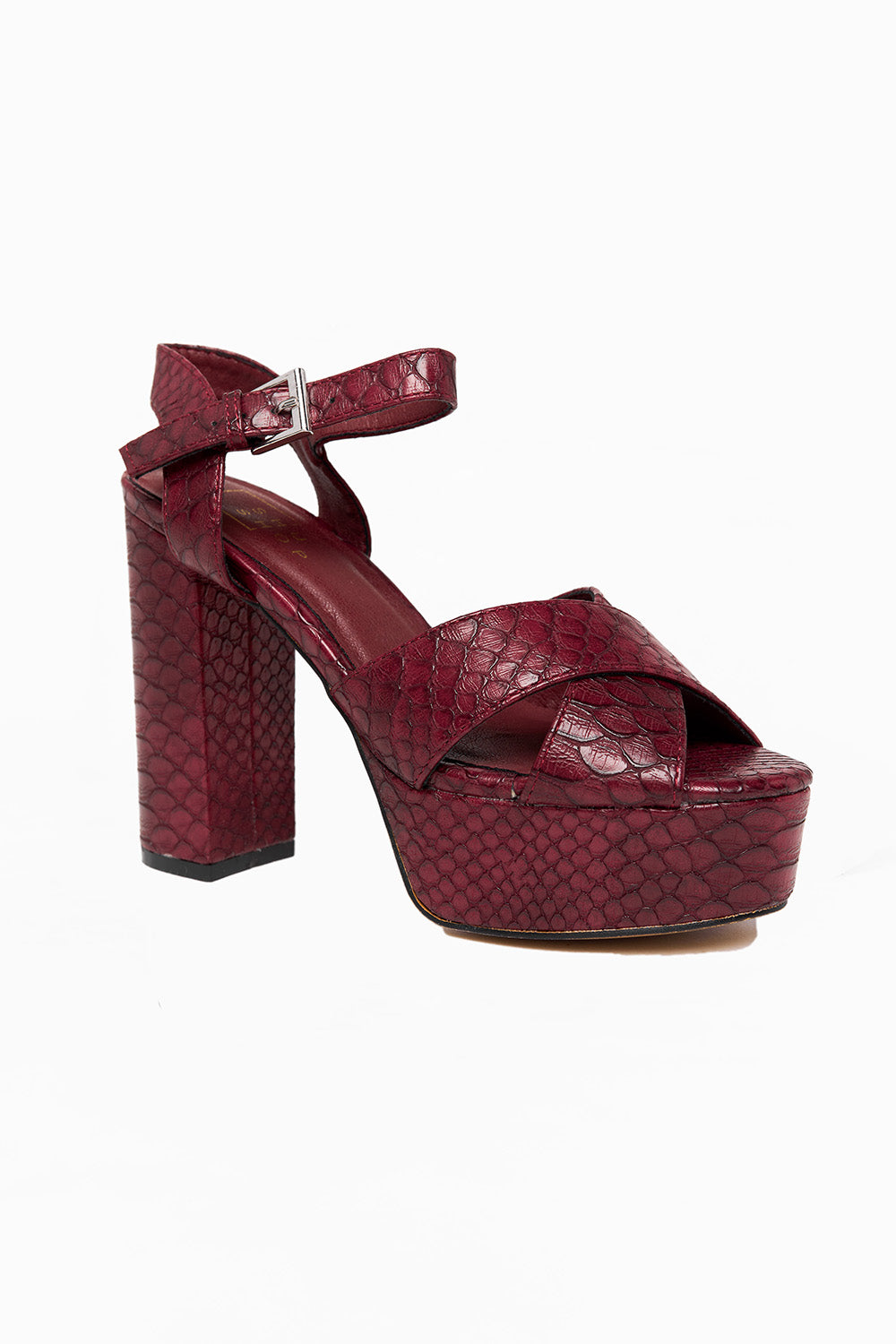 Eugenia Platform Heel - Wine